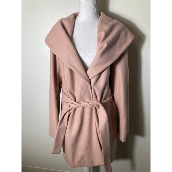 Calvin Klein Blush Winter Wool Bend Coat Sz XL - Picture 1 of 3